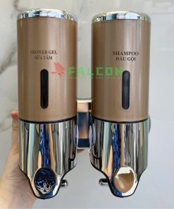 Bình đưungj gắn tường inox vàng hồng