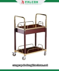 Xe đẩy rượu nhà hàng 2 tầng