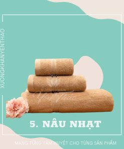 khăn màu khách sạn êm ái dịu nhẹ