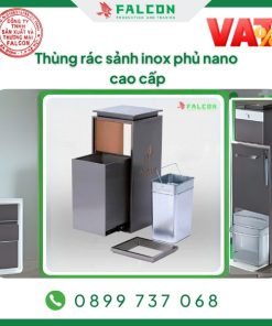 thùng rác sảnh inox cao cấp