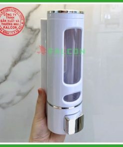 Ảnh thực tế bình đựng dung dịch gắn tường đơn nhựa