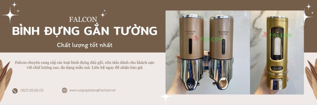 Bình đựng dung dịch khách sạn