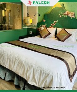 chăn ga gối trắng trơn