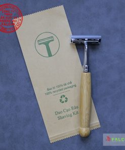dao cạo râu tre thân thiện đóng túi kraft tại Falcon