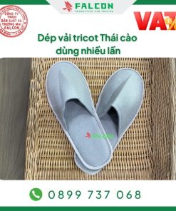 dép vải tricot thái cào dùng nhiều lần