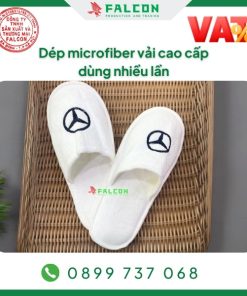 Dép microfiber dùng nhiều lần vải cao cấp