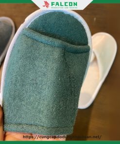 dép khách sạn vải tricot