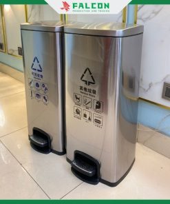 thùng rác nano đạp đôi