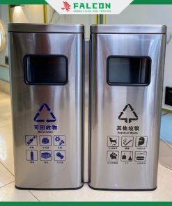 thùng rác gạc tàn đôi phủ nano cao cấp