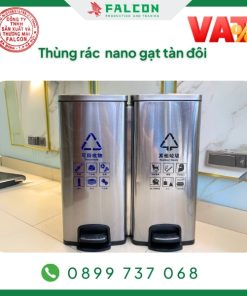 Thùng rác Nano gạt tàn đôi