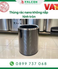 thùng rác phủ nano không nắp