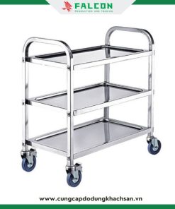Xe đẩy dọn dẹp chất liệu inox 201