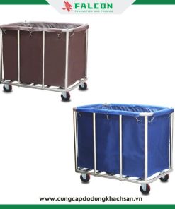 Xe đẩy thùng rác khách sạn công ty falcon